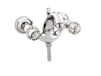 Bronces Mestre Indica Bath Shower Set with Swarovski Crystal - 038118 - Bright Chrome