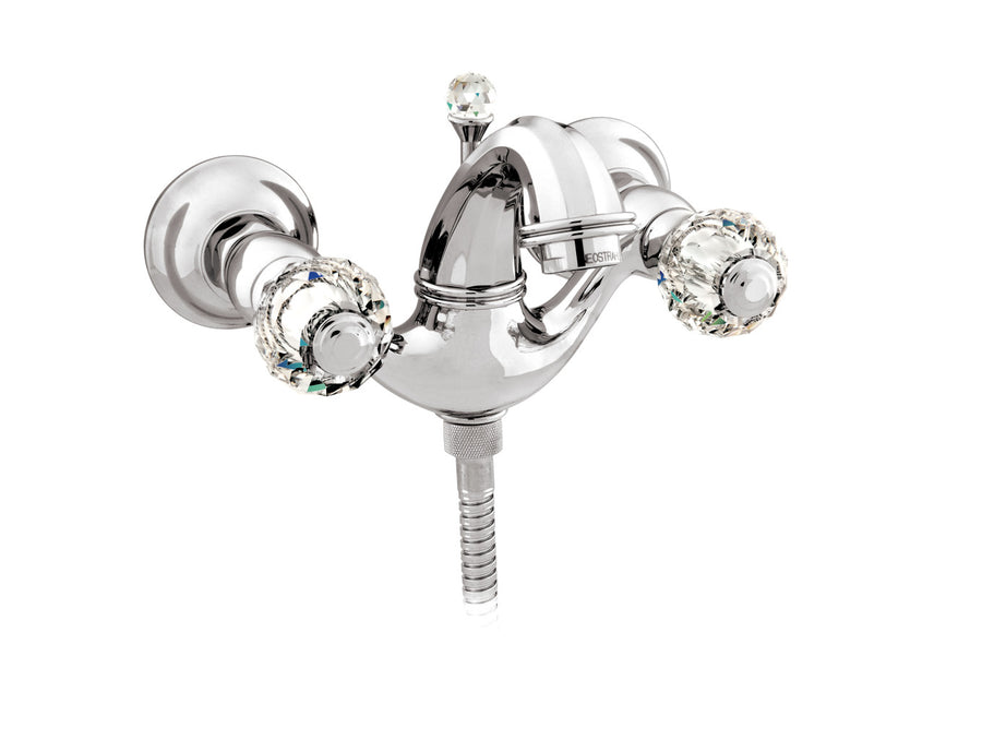 Bronces Mestre Indica Bath Shower Set with Swarovski Crystal - 038118 - Bright Chrome