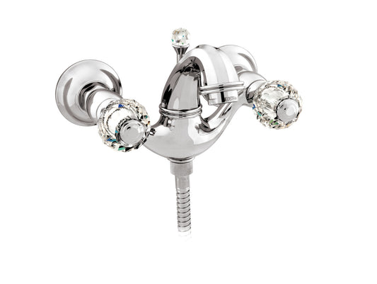 Bronces Mestre Indica Bath Shower Set with Swarovski Crystal - 038118 - Bright Chrome