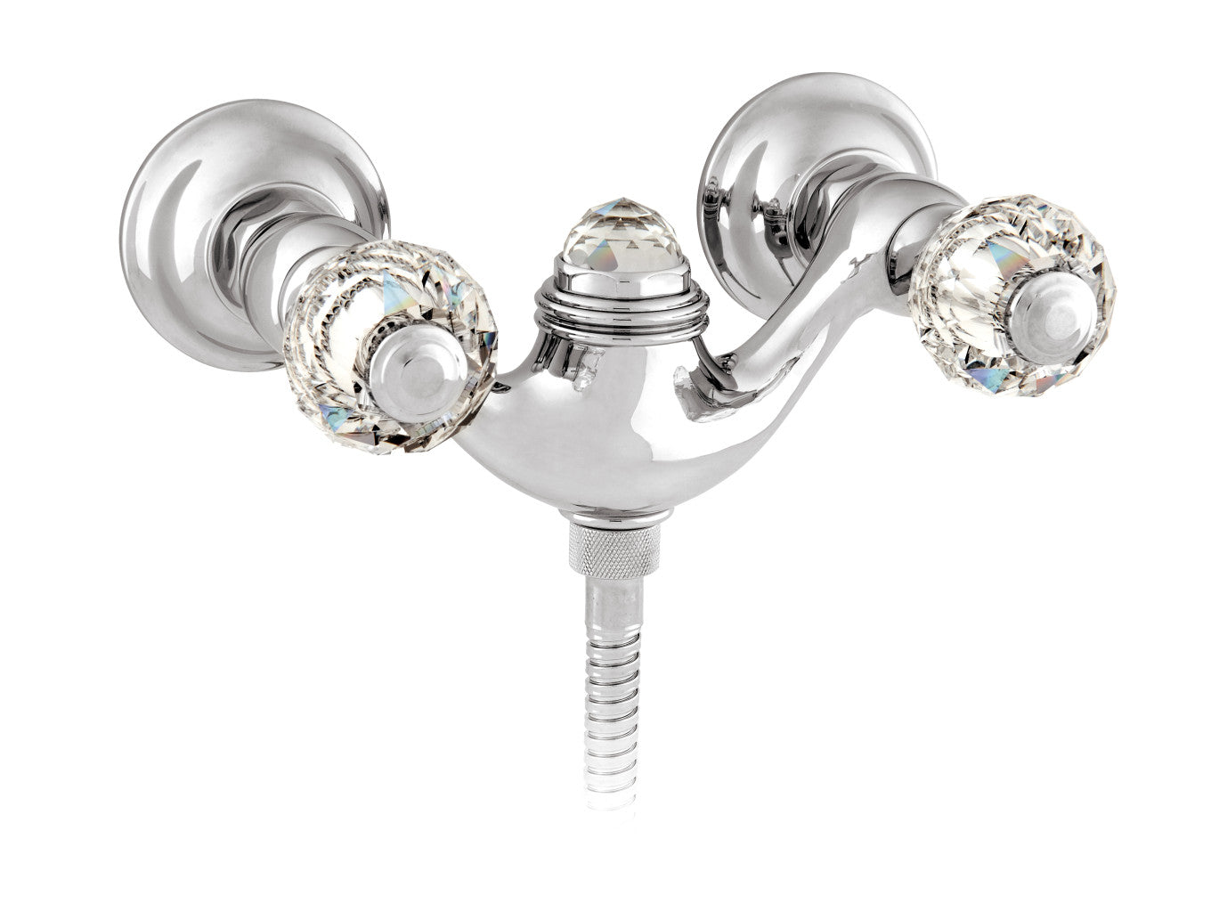 Bronces Mestre Indica Shower Mixer with Swarovski Crystal - 038119 - Bright Chrome