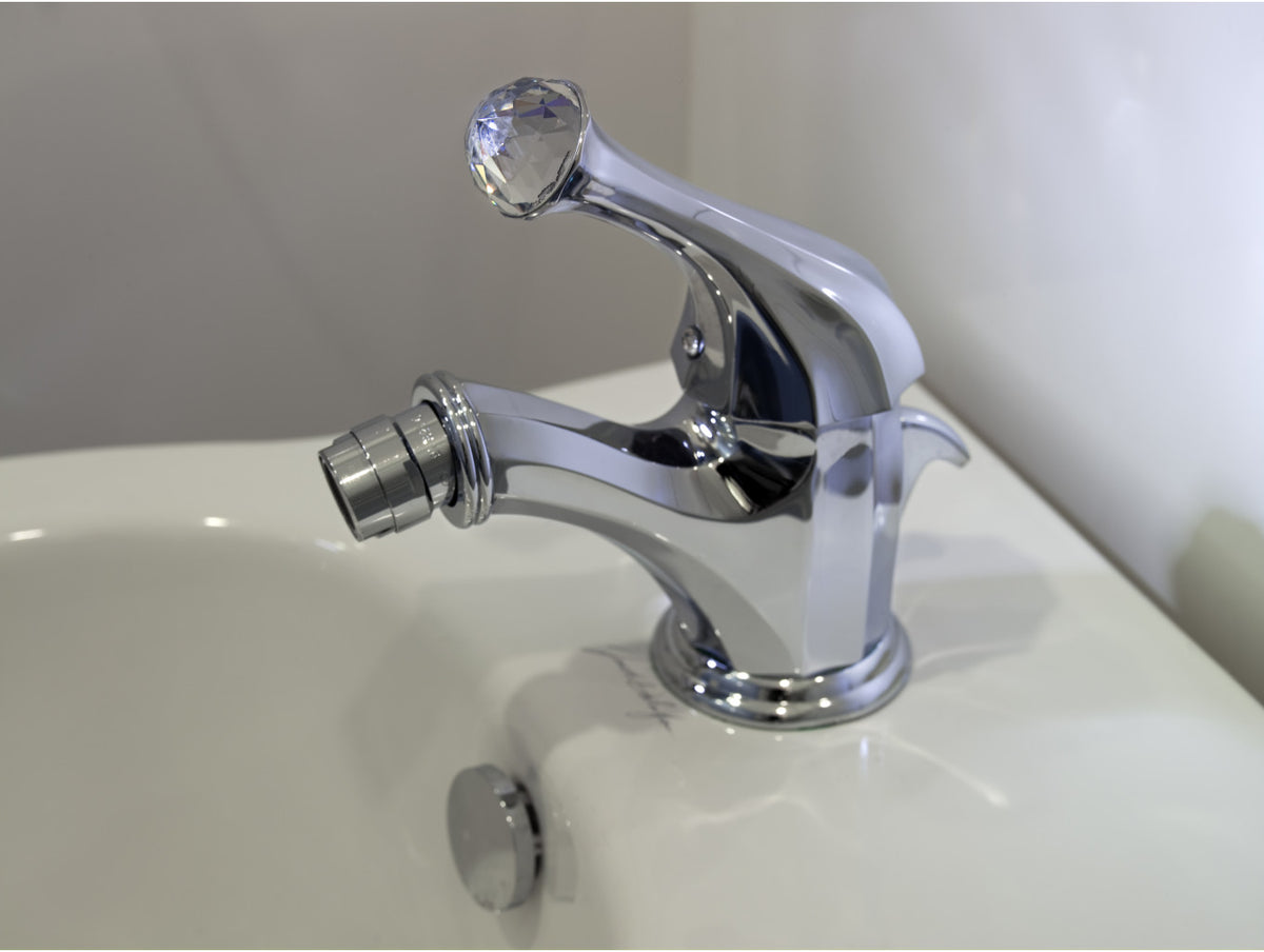 Indica Bidet Monolever with Swarovski Crystal in interior - Bronces Mestre