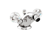 Bronces Mestre Indica One-Hole Bidet Mixer with Swarovski Crystal - 038125 - Bright Chrome