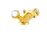 Bronces Mestre Indica One-Hole Basin Mixer with Swarovski Crystal - 038205 - Gold 24K