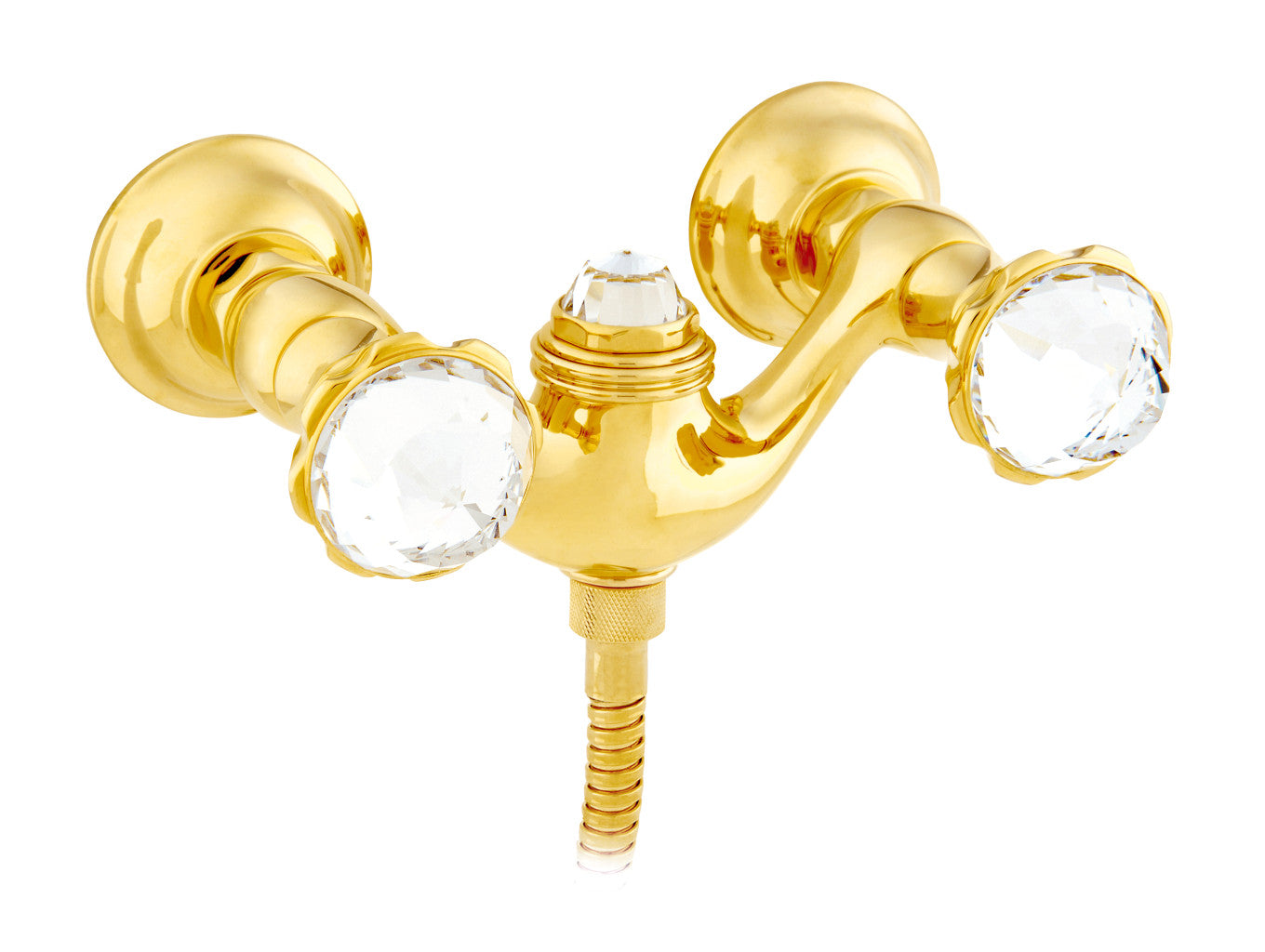 Bronces Mestre Indica Shower Mixer with Swarovski Crystal - 038219 - Gold 24K