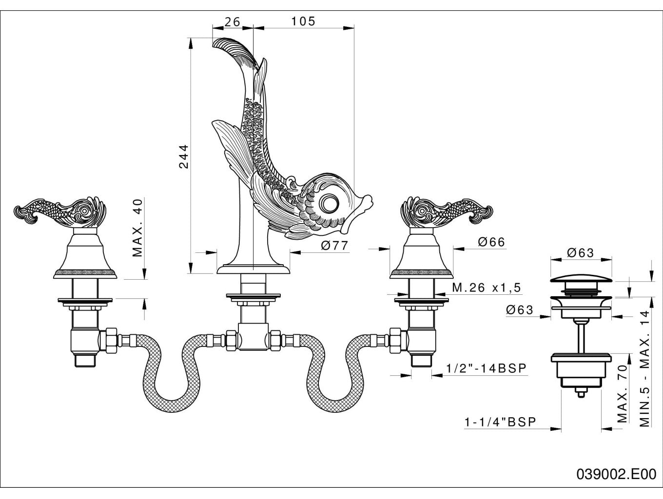 Technical drawing - Bronces Mestre