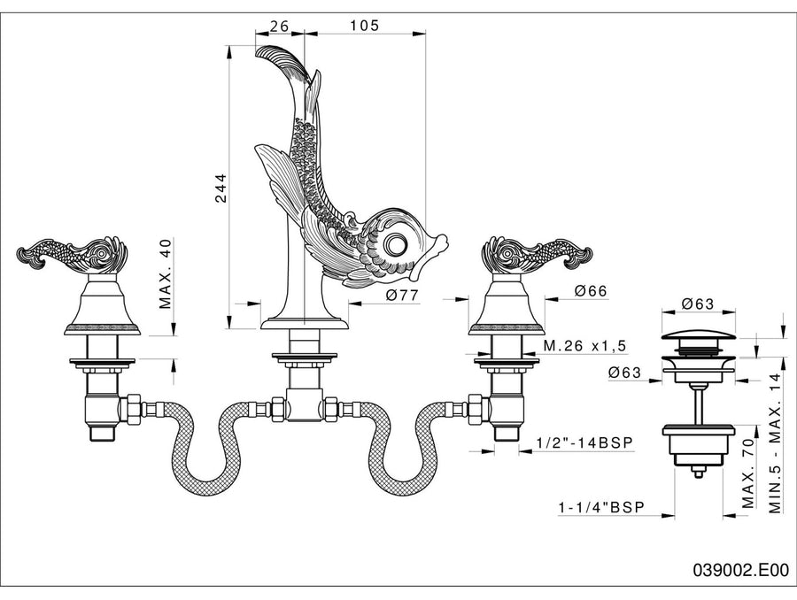 Technical drawing - Bronces Mestre