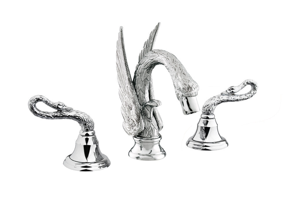 Bronces Mestre Swan Three holes basin set - 039042