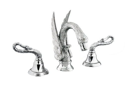 Bronces Mestre Swan Three holes basin set - 039042