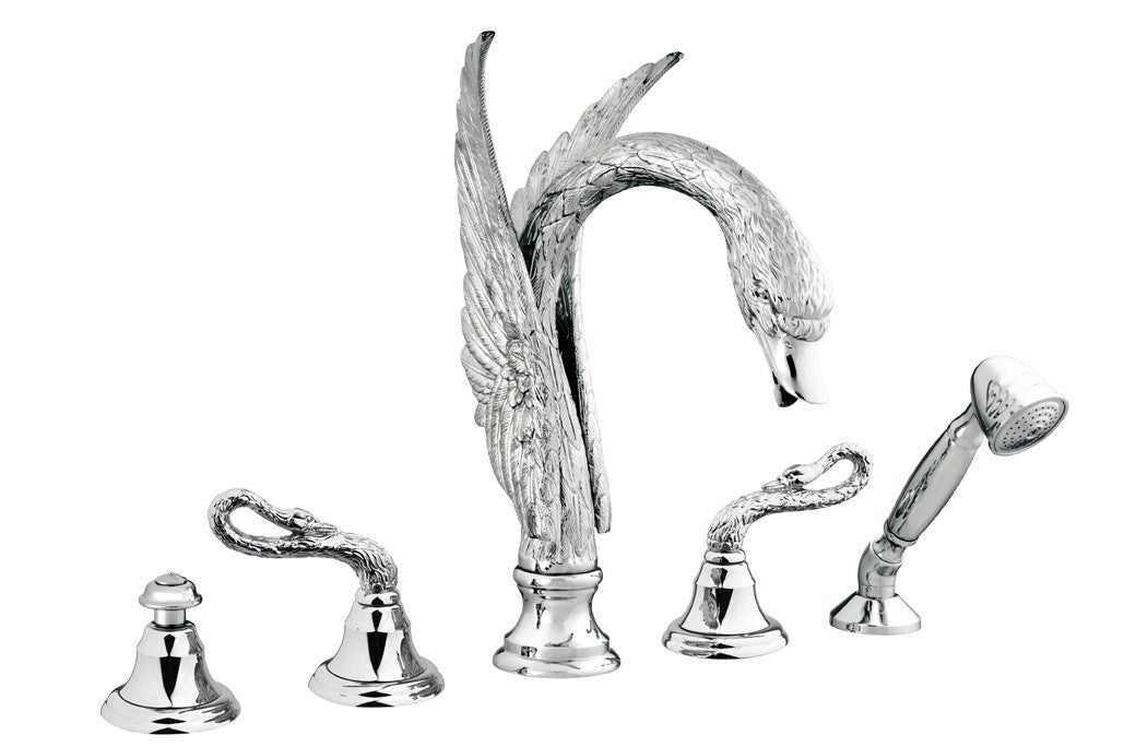 Bronces Mestre Swan Five holes bath set - 039056