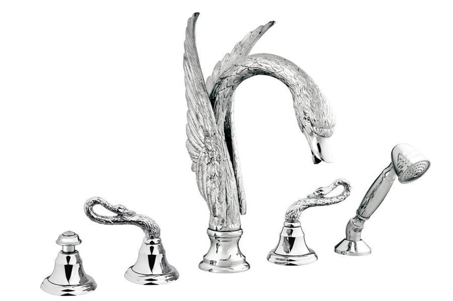 Bronces Mestre Swan Five holes bath set - 039056