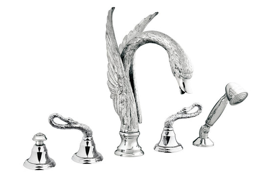 Bronces Mestre Swan Five holes bath set - 039056