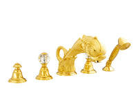 Bronces Mestre Koi Carp Five holes bath set with Swarovski crystal - 039116