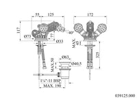 Technical drawing - Bronces Mestre