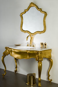 Swan Three holes bath set with Swarovski crystal Swan series in interior - Bronces Mestre