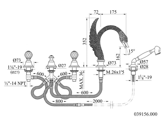 Technical drawing - Bronces Mestre