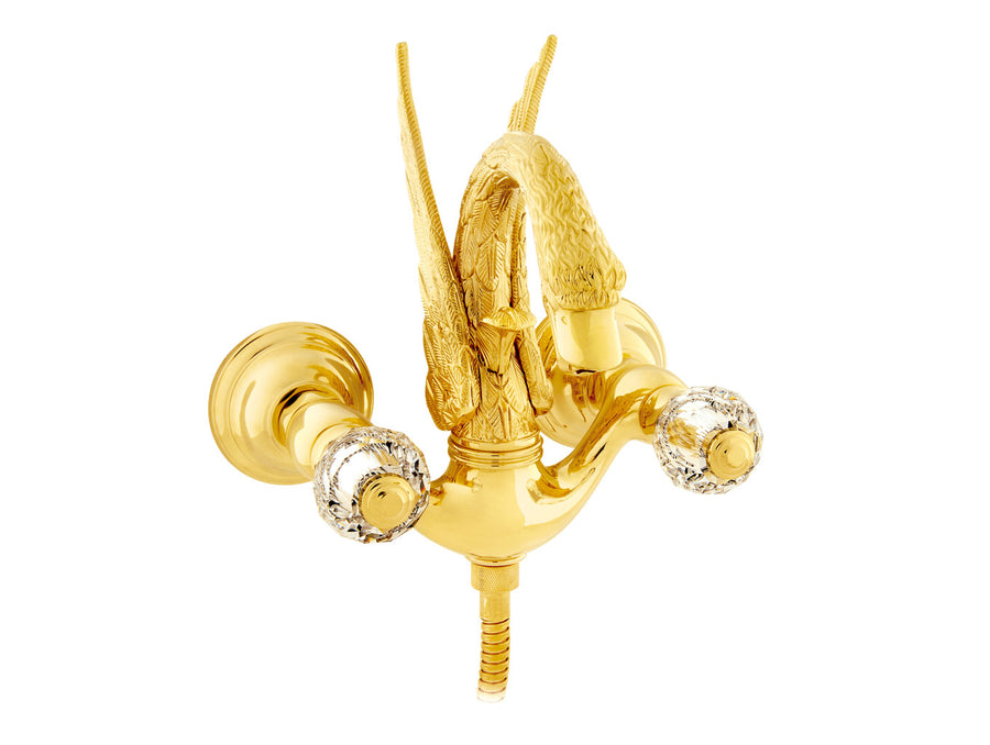 Bronces Mestre Swan Bath shower set with Swarovski crystal - 039158