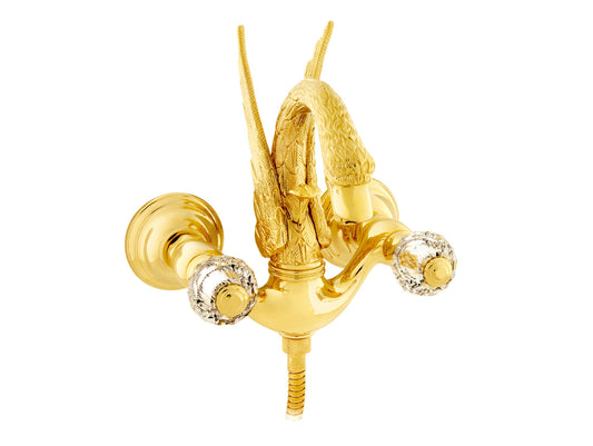 Bronces Mestre Swan Bath shower set with Swarovski crystal - 039158