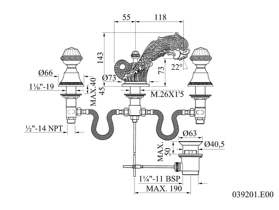 Technical drawing - Bronces Mestre