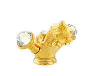 Bronces Mestre Koi Carp One hole basin mixer with Swarovski crystal - 039205