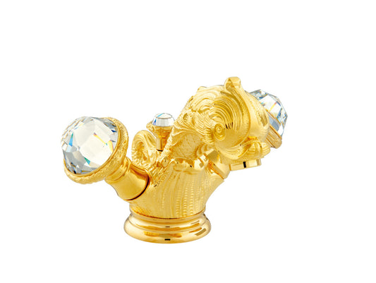 Bronces Mestre Koi Carp One hole basin mixer with Swarovski crystal - 039205