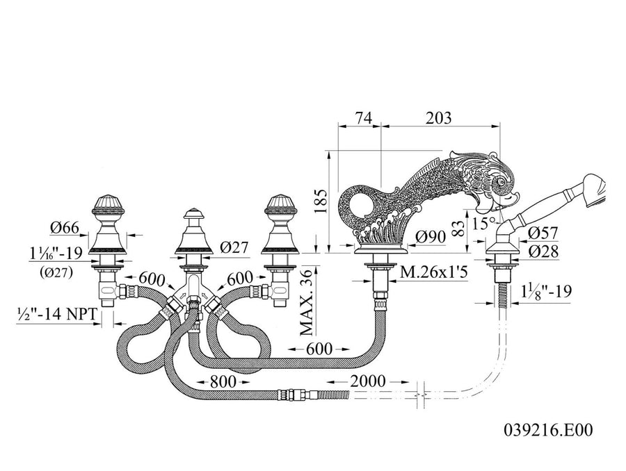 Technical drawing - Bronces Mestre