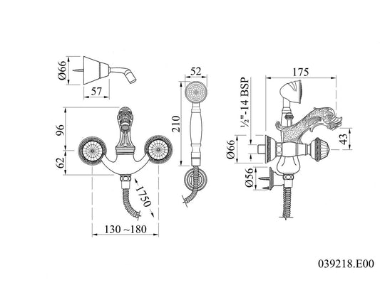 Technical drawing - Bronces Mestre