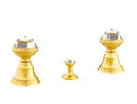 Bronces Mestre Koi Carp Three holes bidet set with Swarovski crystal - 039222