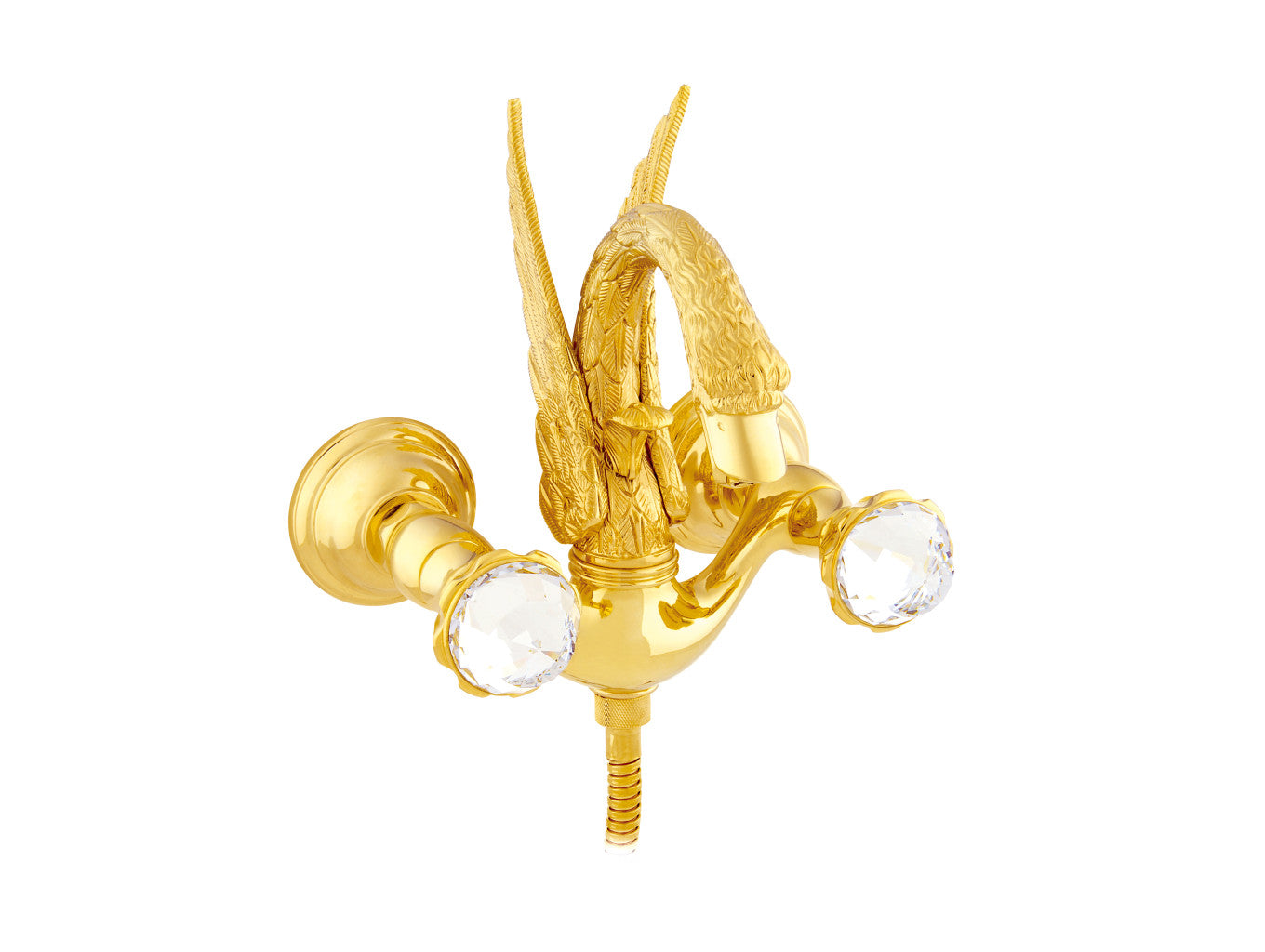 Bronces Mestre Swan Bath shower set with Swarovski crystal - 039258