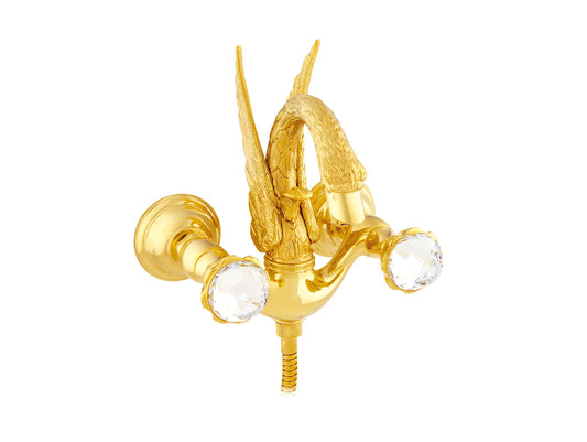 Bronces Mestre Swan Bath shower set with Swarovski crystal - 039258