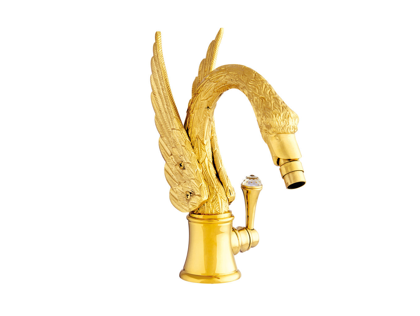 Bronces Mestre Swan Bidet monolever progresive mixer with Swarovski crystal - 039263