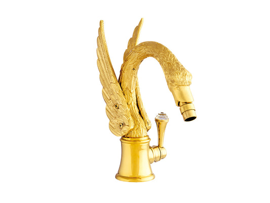 Bronces Mestre Swan Bidet monolever progresive mixer with Swarovski crystal - 039263