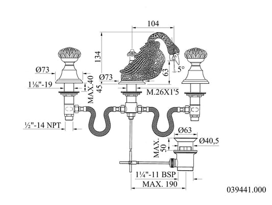 Technical drawing - Bronces Mestre
