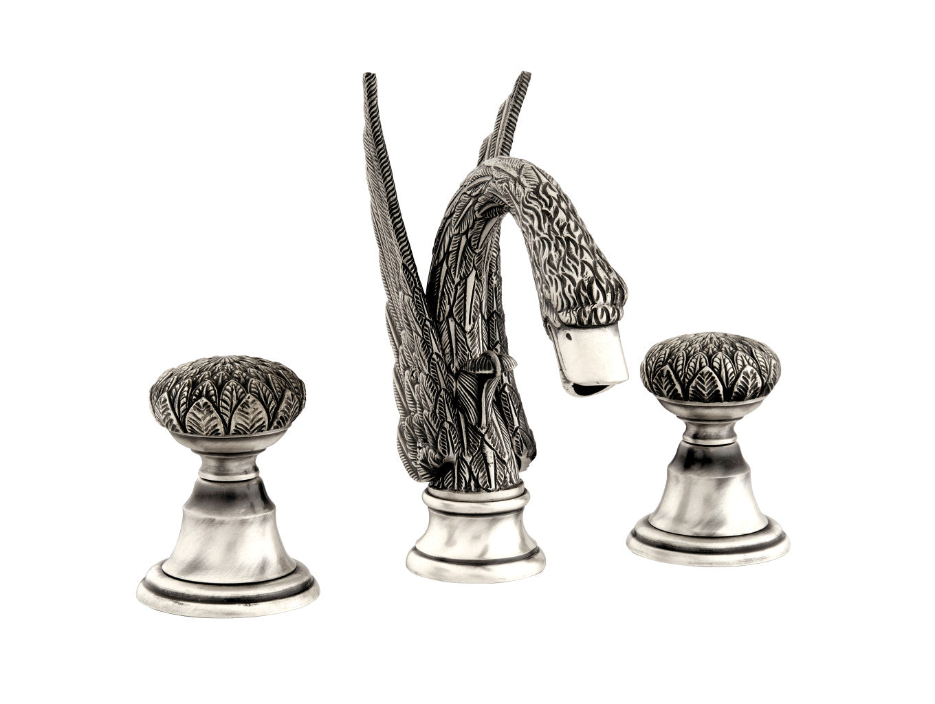 Bronces Mestre Swan Three holes basin set - 039442