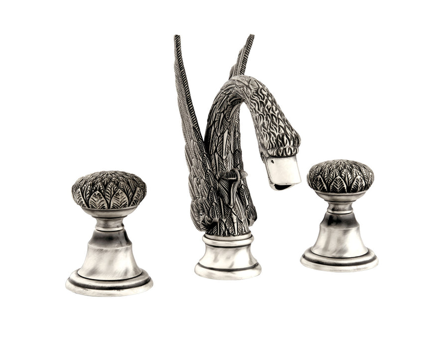 Bronces Mestre Swan Three holes basin set - 039442