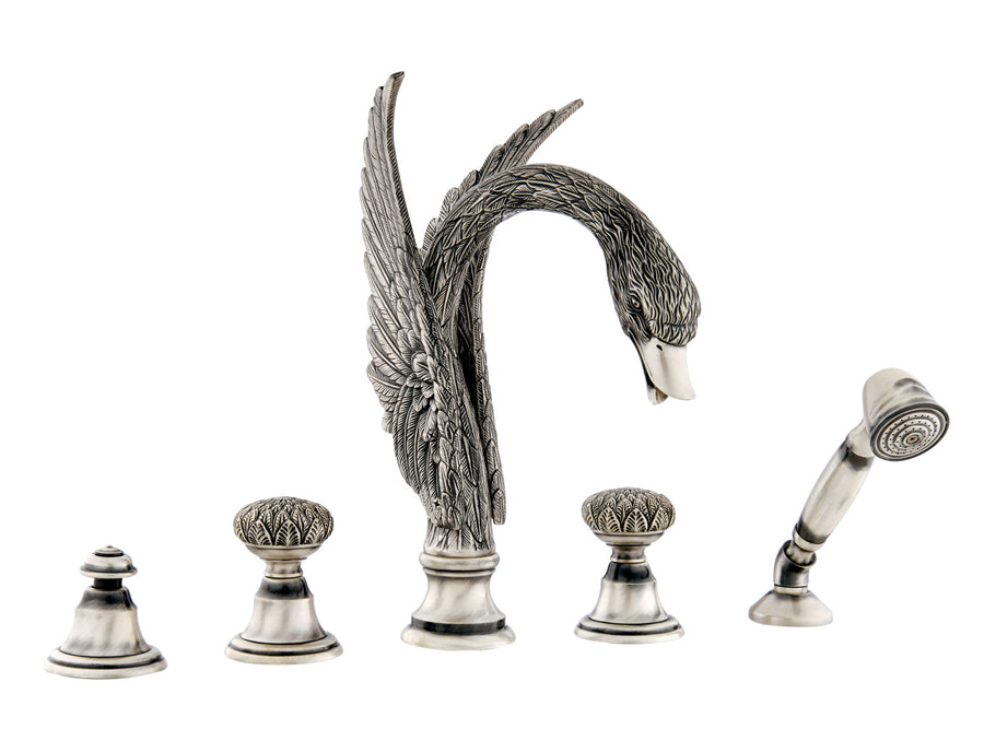 Bronces Mestre Swan Five holes bath set - 039456