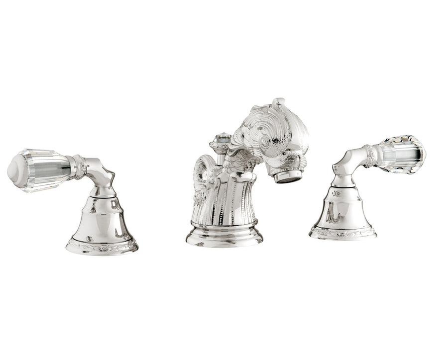 Bronces Mestre Koi Carp Three holes basin set with Swarovski crystal - 039601