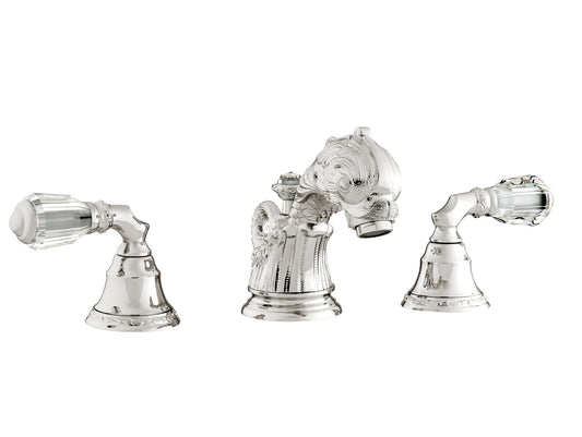 Bronces Mestre Koi Carp Three holes basin set with Swarovski crystal - 039601