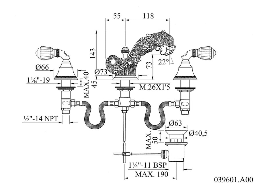 Technical drawing - Bronces Mestre