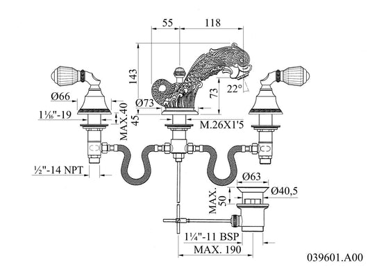 Technical drawing - Bronces Mestre