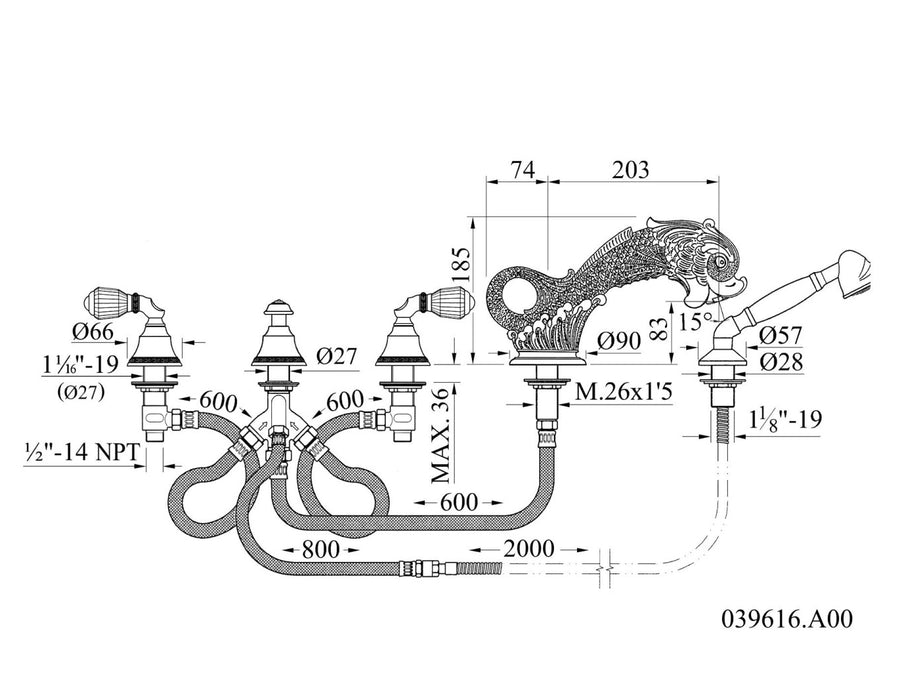 Technical drawing - Bronces Mestre