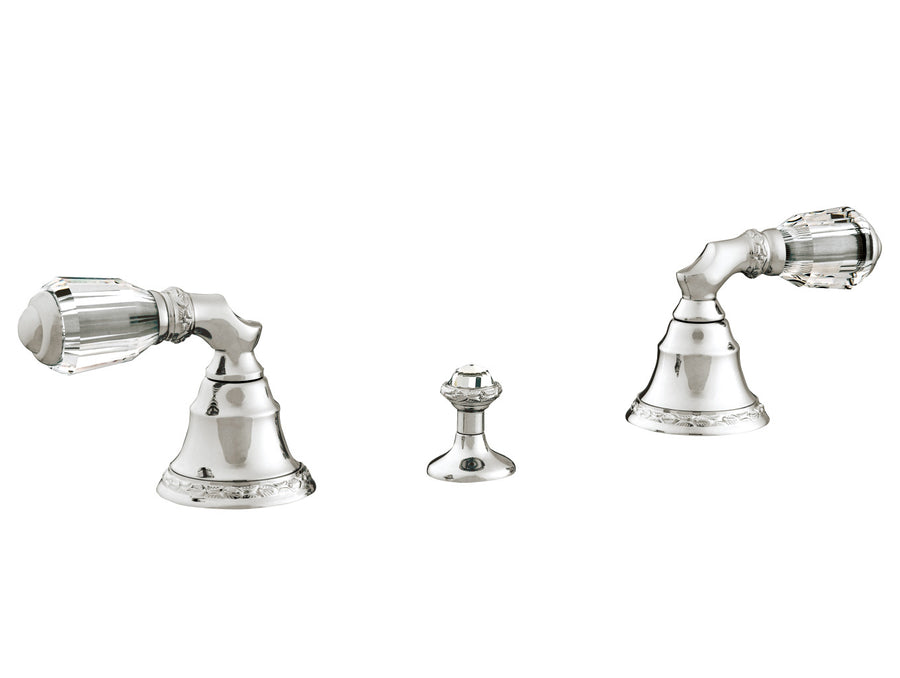 Bronces Mestre Koi Carp Three holes bidet set with Swarovski crystal - 039622