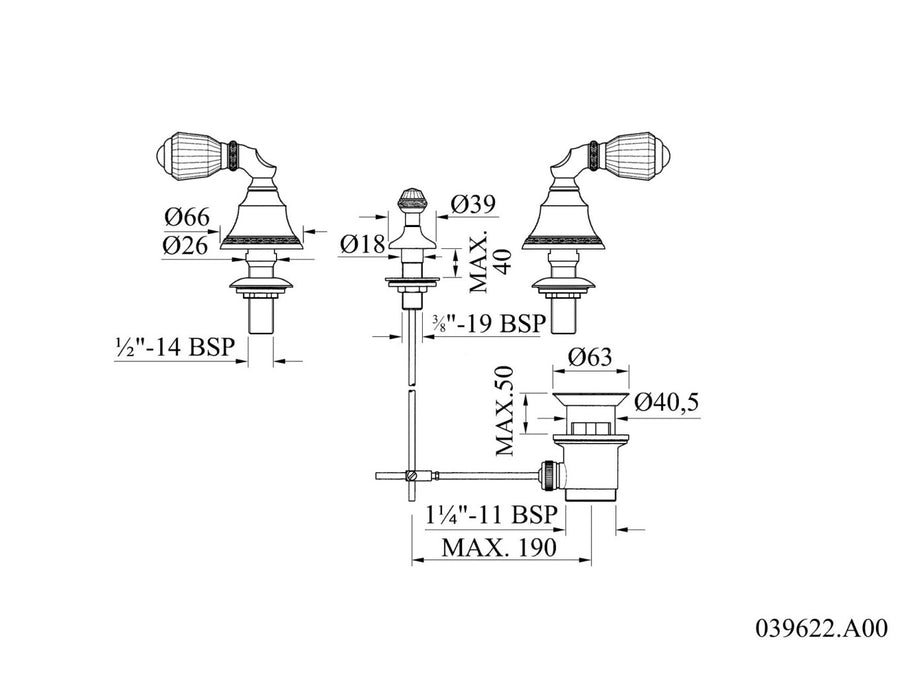 Technical drawing - Bronces Mestre