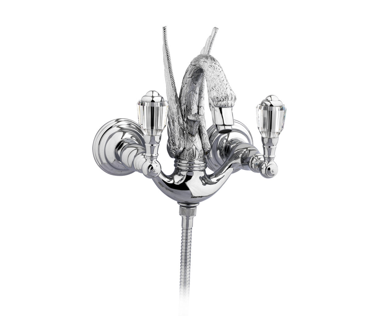 Bronces Mestre Swan Bath shower set with Swarovski crystal - 039658