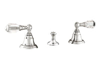 Bronces Mestre Swan Three holes bidet set with Swarovski crystal - 039662