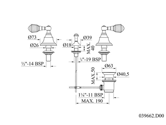 Technical drawing - Bronces Mestre