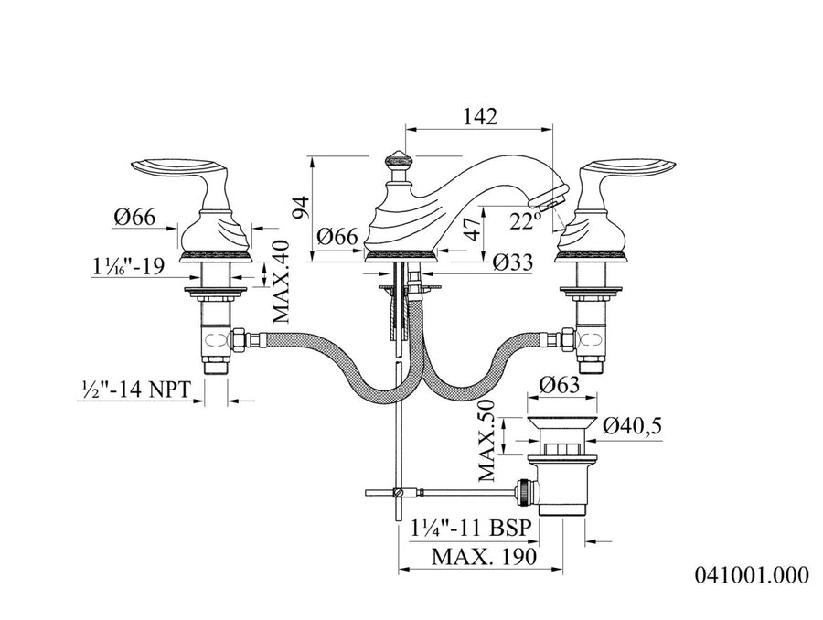 Technical drawing - Bronces Mestre