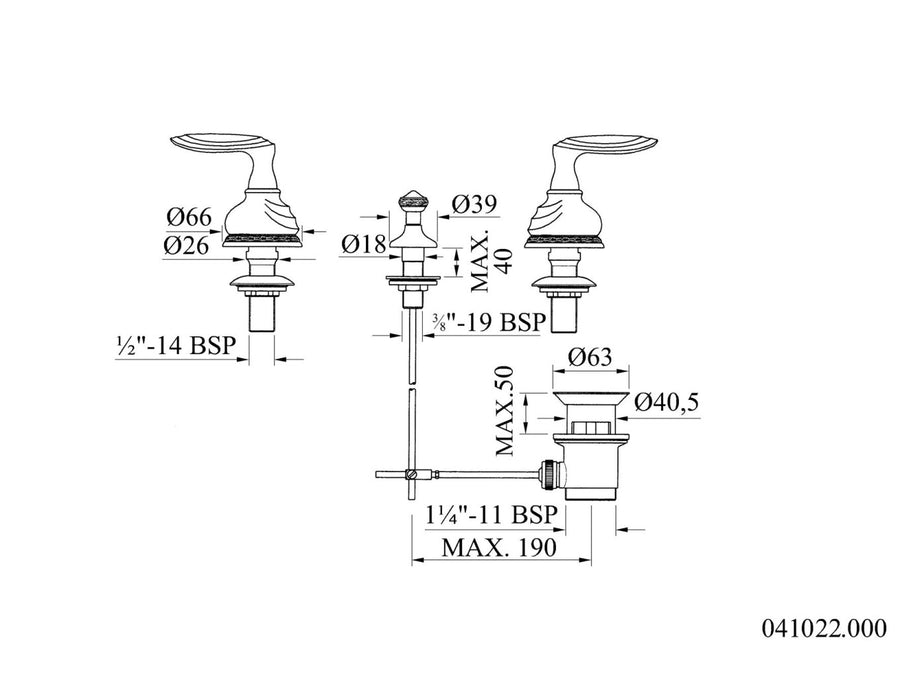 Technical drawing - Bronces Mestre