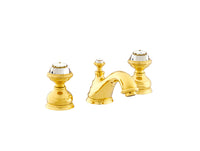 Bronces Mestre Austral Three holes basin set with Swarovski crystal - 041201