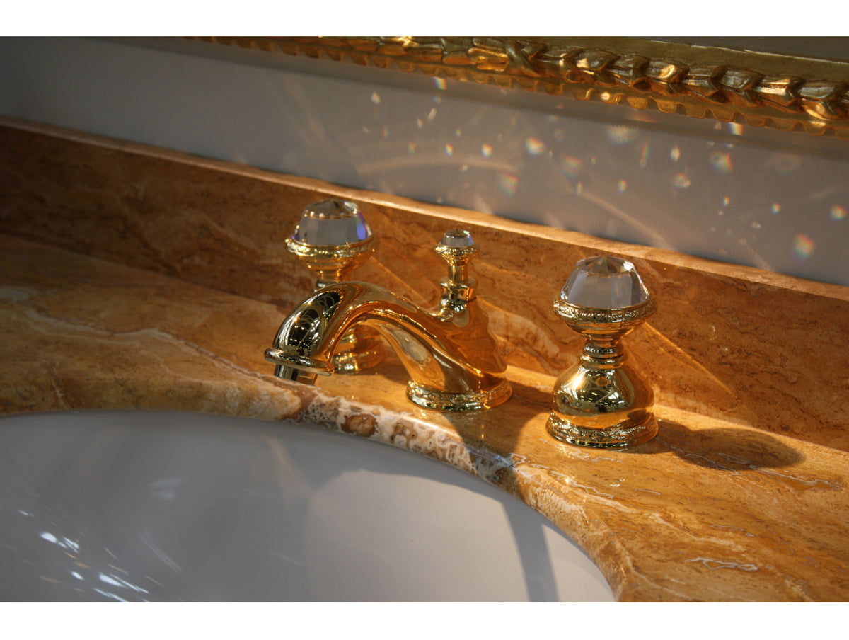 Austral Three holes basin set with Swarovski crystal in interior - Bronces Mestre