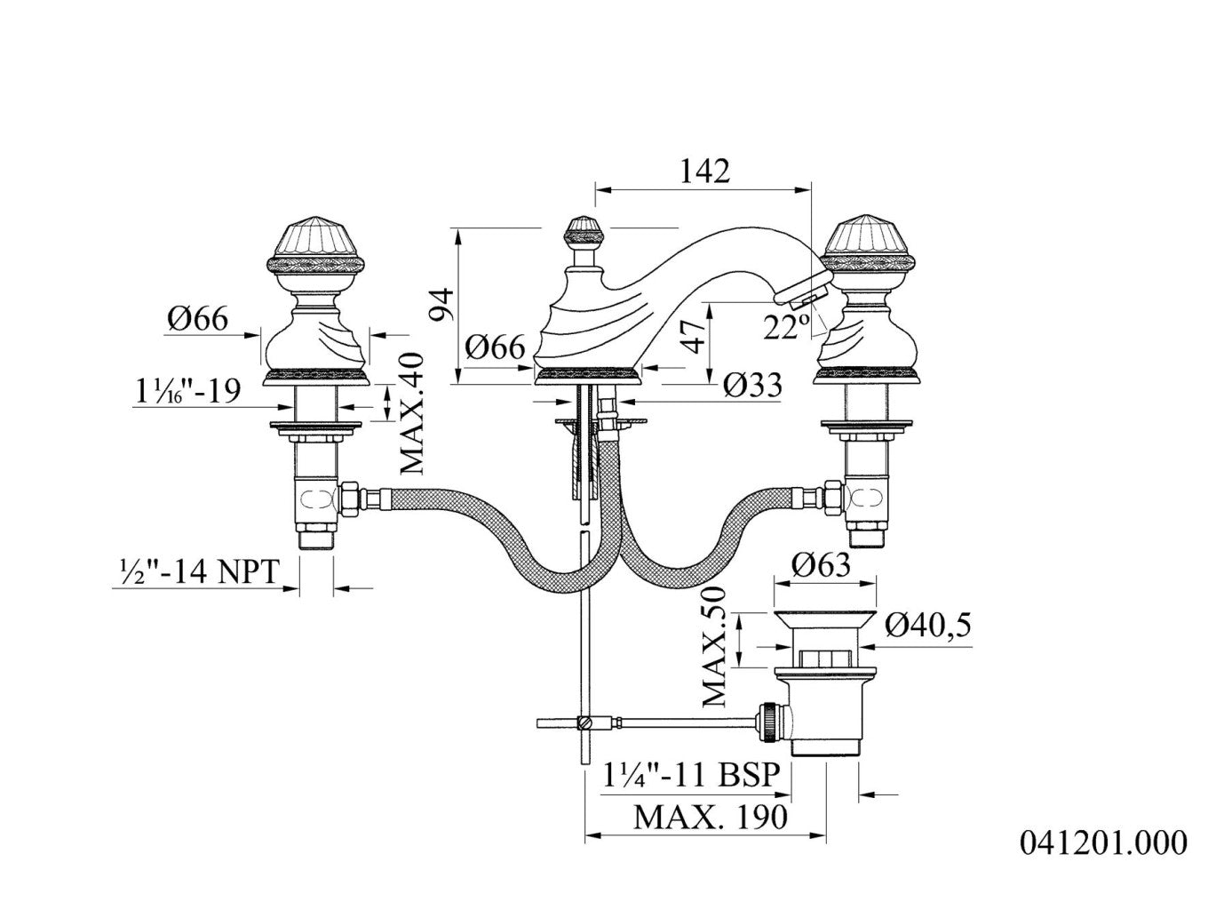 Technical drawing - Bronces Mestre